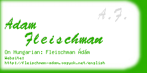 adam fleischman business card