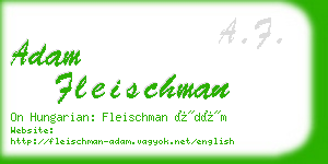 adam fleischman business card